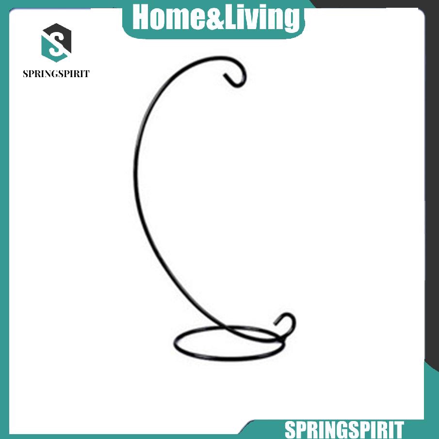 Giá sắt treo chậu cây bằng thủy tinh trong suốt kích thước 23cm 9"