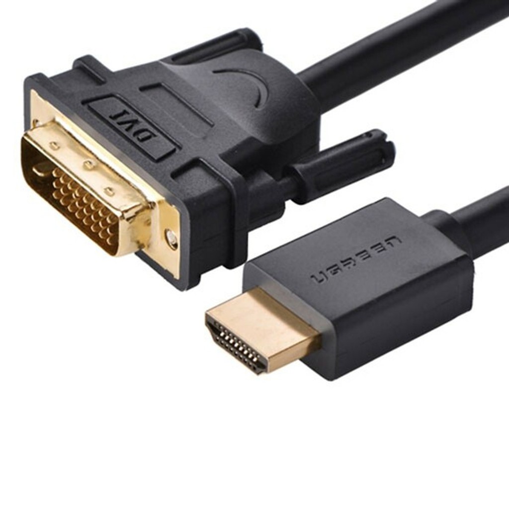 [Mã ELHACE giảm 4% đơn 300K] Cáp HDMI to DVI (24+1) dài 3m Ugreen10136 Cao Cấp_Bảo hành chính hãng 18 tháng