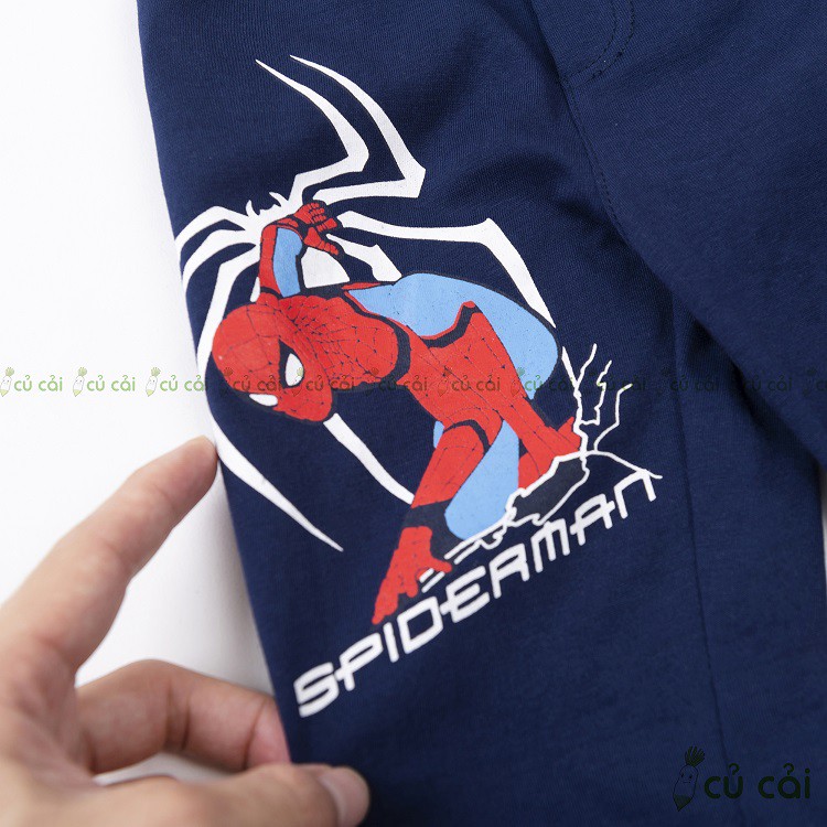 Quần bé trai, Quần dài cotton Dokma họa tiết Spiderman QTD03