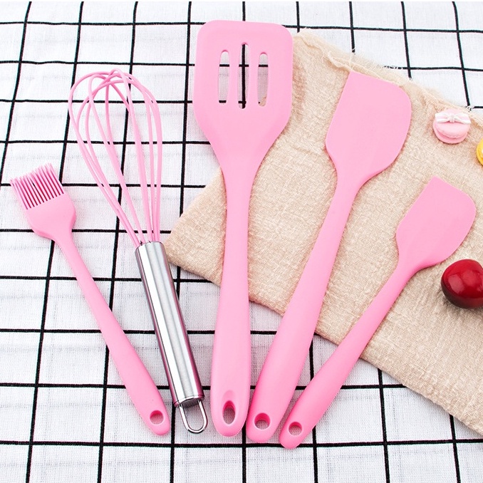 Bộ dụng cụ làm bánh 5 món bằng silicone cao cấp EASY BAKING