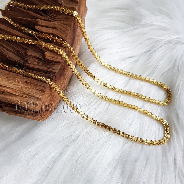 Dây chuyền mạ vàng, vòng cổ đồng xu 3D.