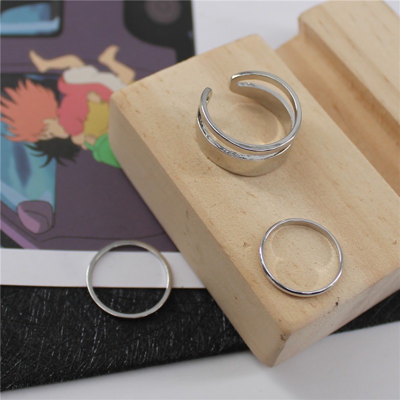 Sét 7 nhẫn nhiều màu sắc cá tính ,xinh xắn NC02 Mayconner