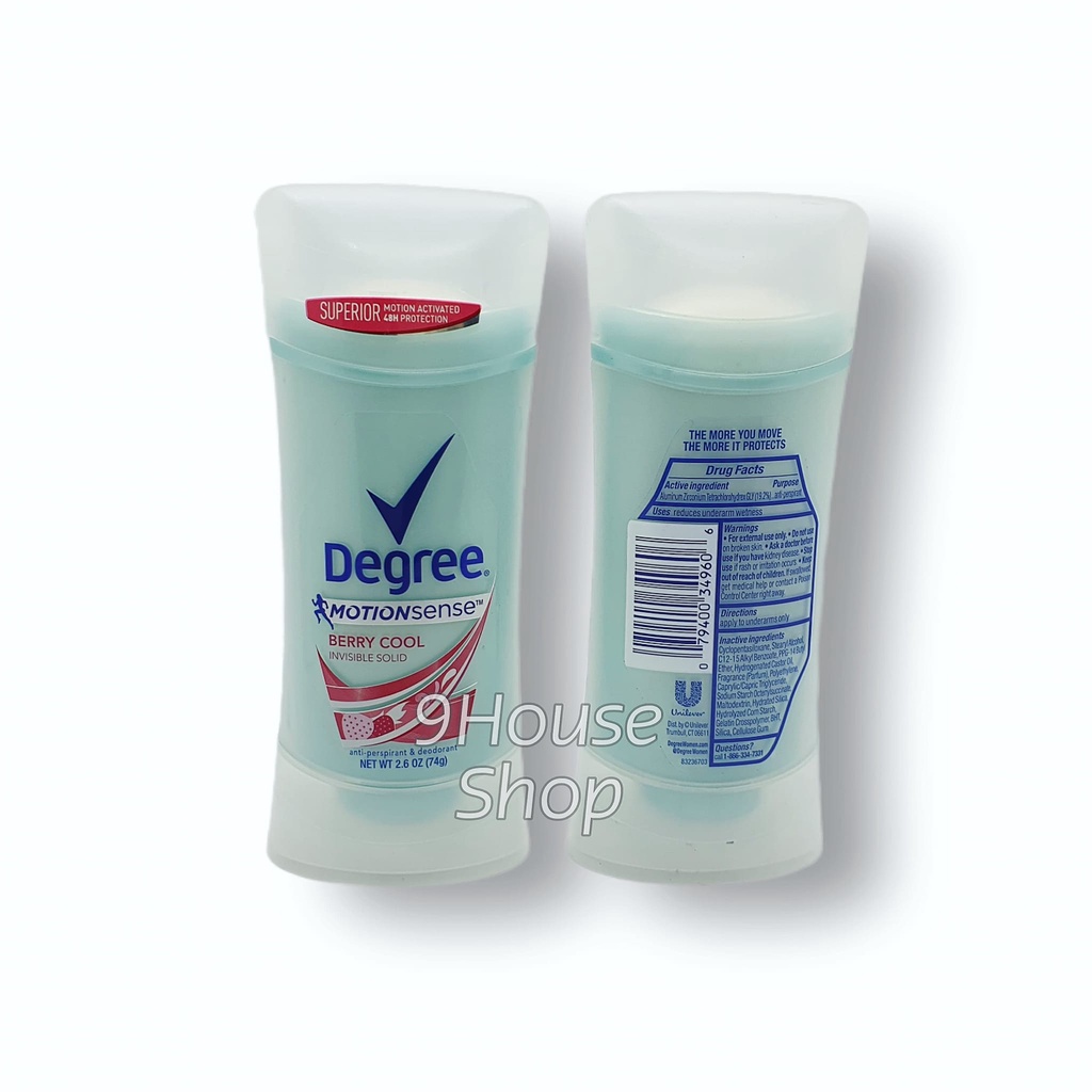 01 Sáp Khử Mùi Degree Motion Sense cho Nữ 74gram Mỹ