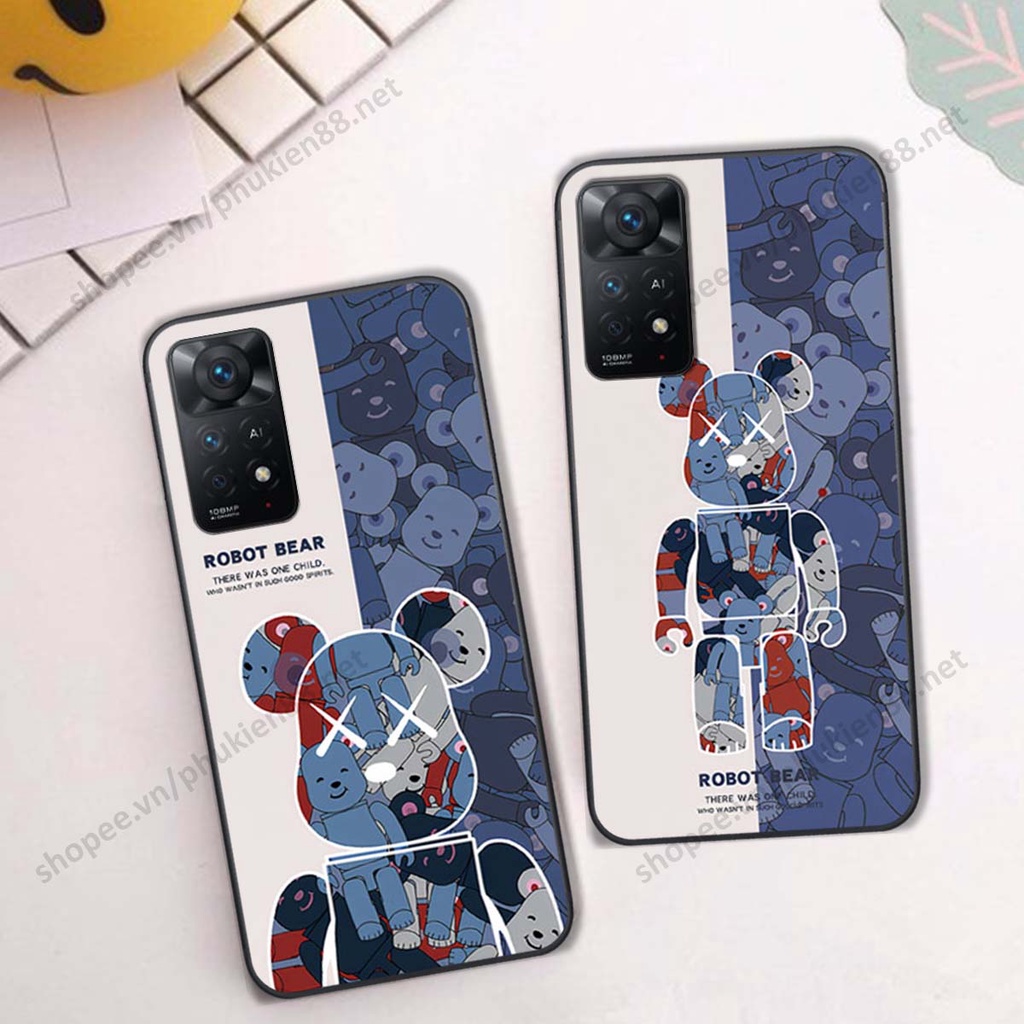 Ốp lưng Vivo V7 / V7 Plus / V7+ hình Robot Bear, Kawsnc bảo vệ điện thoại