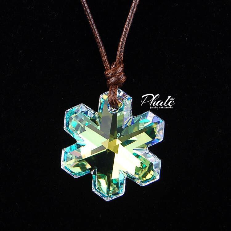 Mặt Dây Pha Lê Swarovski Hình Bông Tuyết S30mm