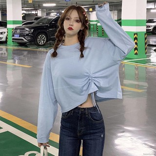 Áo Croptop Cổ Tròn Thiết Kế Thanh Lịch