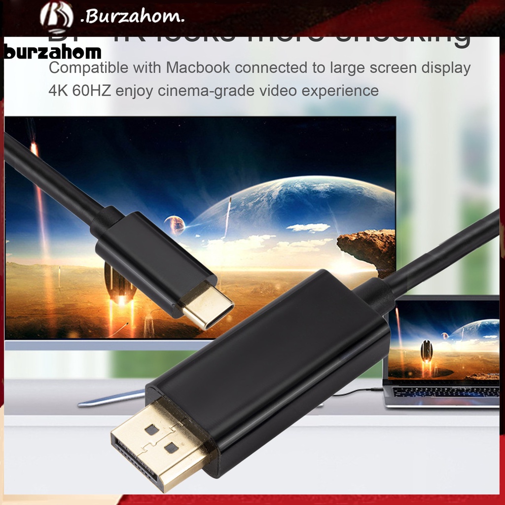 Dây Cáp Chuyển Đổi Usb-C Sang Dp 1.8m Cho Máy Tính | BigBuy360 - bigbuy360.vn