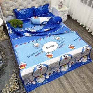 Bộ Chăn Ga Gối Hè Thu 5 món - Doremon