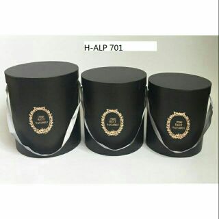 Bộ 3 hộp trụ tròn cắm hoa