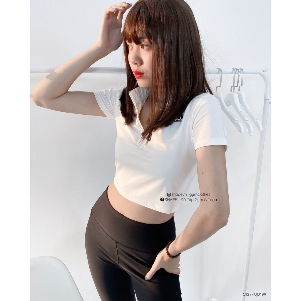 Croptop thể thao nữ A kéo khóa đẹp [C127]