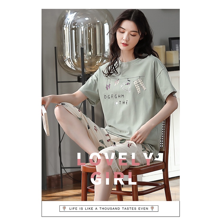 Đồ mặc nhà nữ đáng yêu chất cotton 100% BA5013 | BigBuy360 - bigbuy360.vn