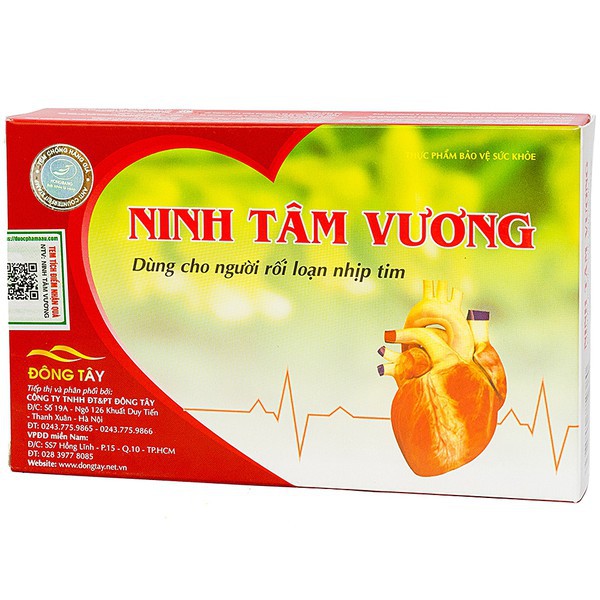 NINH TÂM VƯƠNG - DÙNG CHO NGƯỜI RỐI LOẠN NHỊP TIM, GIÚP ỔN ĐỊNH NHỊP ĐẬP TRÁI TIM - GIÁ TỐT