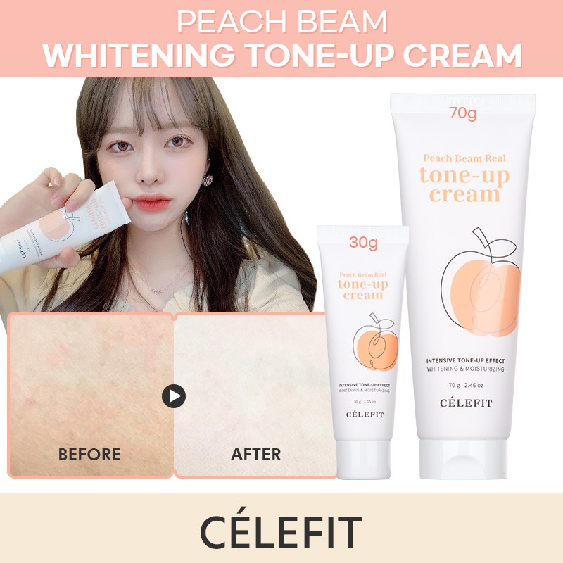 Kem dưỡng trắng nâng tông da CELEFIT PEACH BEAM TONE - UP CREAM