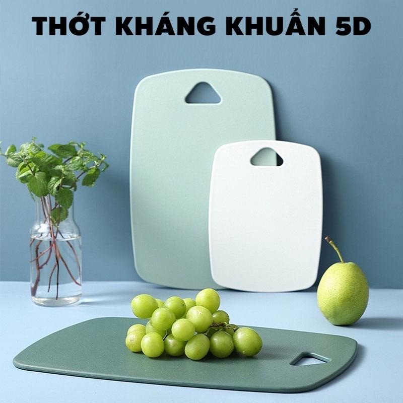 Bộ 3 Thớt Kháng Khuẩn - Thớt Nhựa PP Cao Cấp, An Toàn Chống Trơn Trượt, Xước Bề Mặt Chống Nấm Mốc