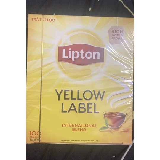 Trà Lipton túi lọc Yellow Label Tea hộp 100 gói