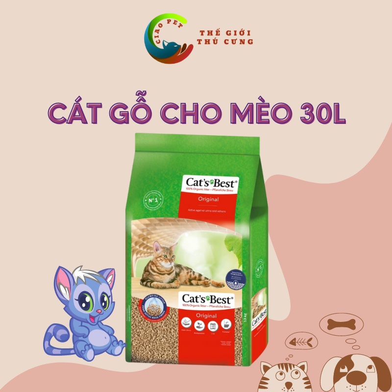 [30L] Cát vệ sinh hữu cơ cho mèo Cat's Best Original