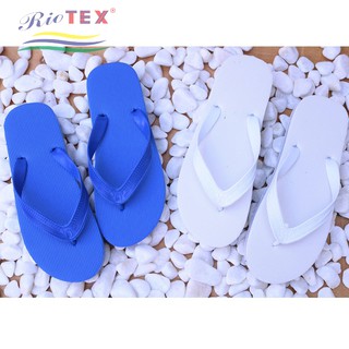 Combo 10 đôi dép xốp riotex đủ size - màu xanh, đen, trắng