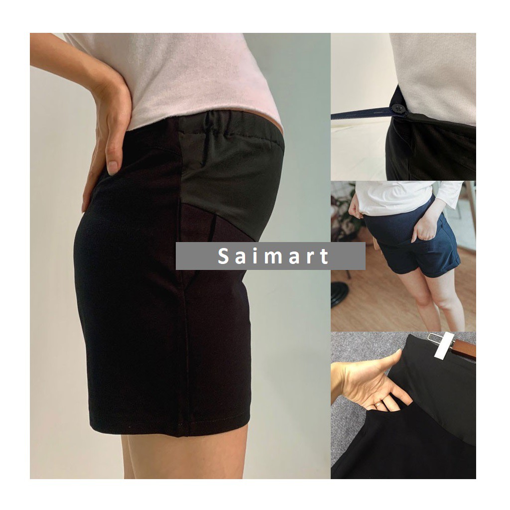 Quần Short Bầu Umi cotton đẹp mát- trẻ trung - ảnh thật