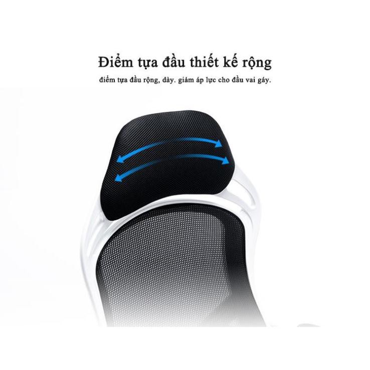 Ghế Xoay Văn Phòng Chân Thép Chắc Chắn Xoay 360 Độ Nệm Lưới Cao Cấp Tiện Dụng cao cấp