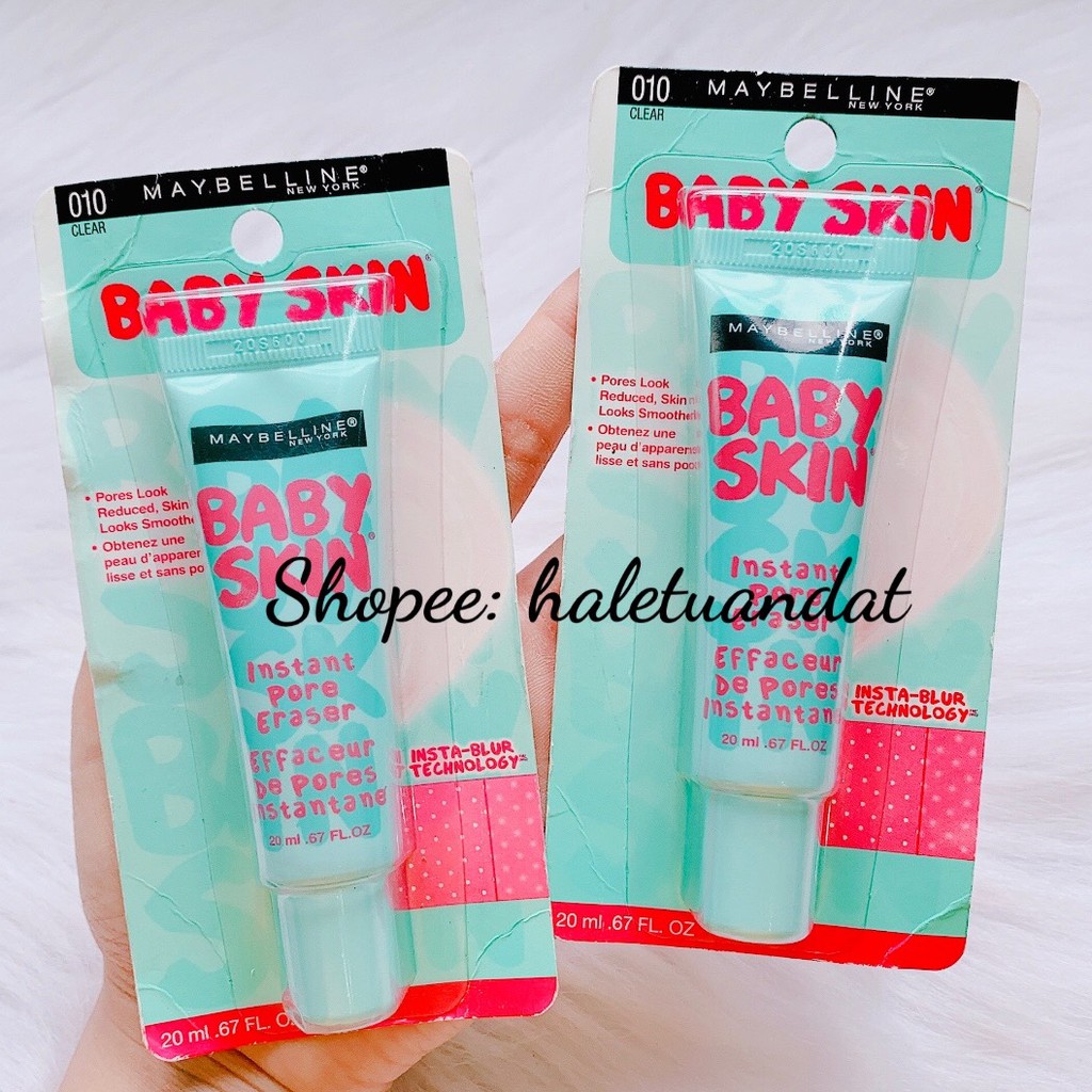 Kem Lót Kiềm Dầu Maybelline Baby Skin Instant Pore Eraser