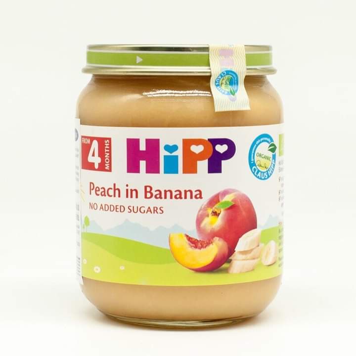 🍎🍌🍑Hoa quả nghiền đóng lọ Hipp trái cây  ăn dặm khởi đầu cho bé