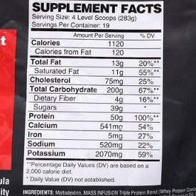 Sữa Tăng Cân 1kg Mass infusion | BigBuy360 - bigbuy360.vn