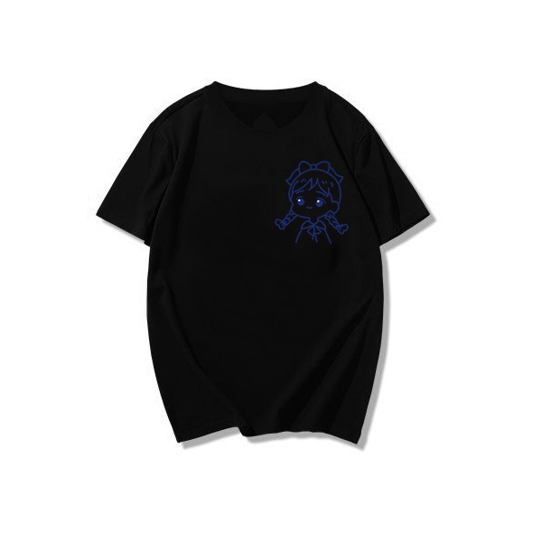 NRVP Áo thun trơn tay ngắn cổ tròn in họa tiết hoạt hình thời trang cho bé 3-11 tuổi