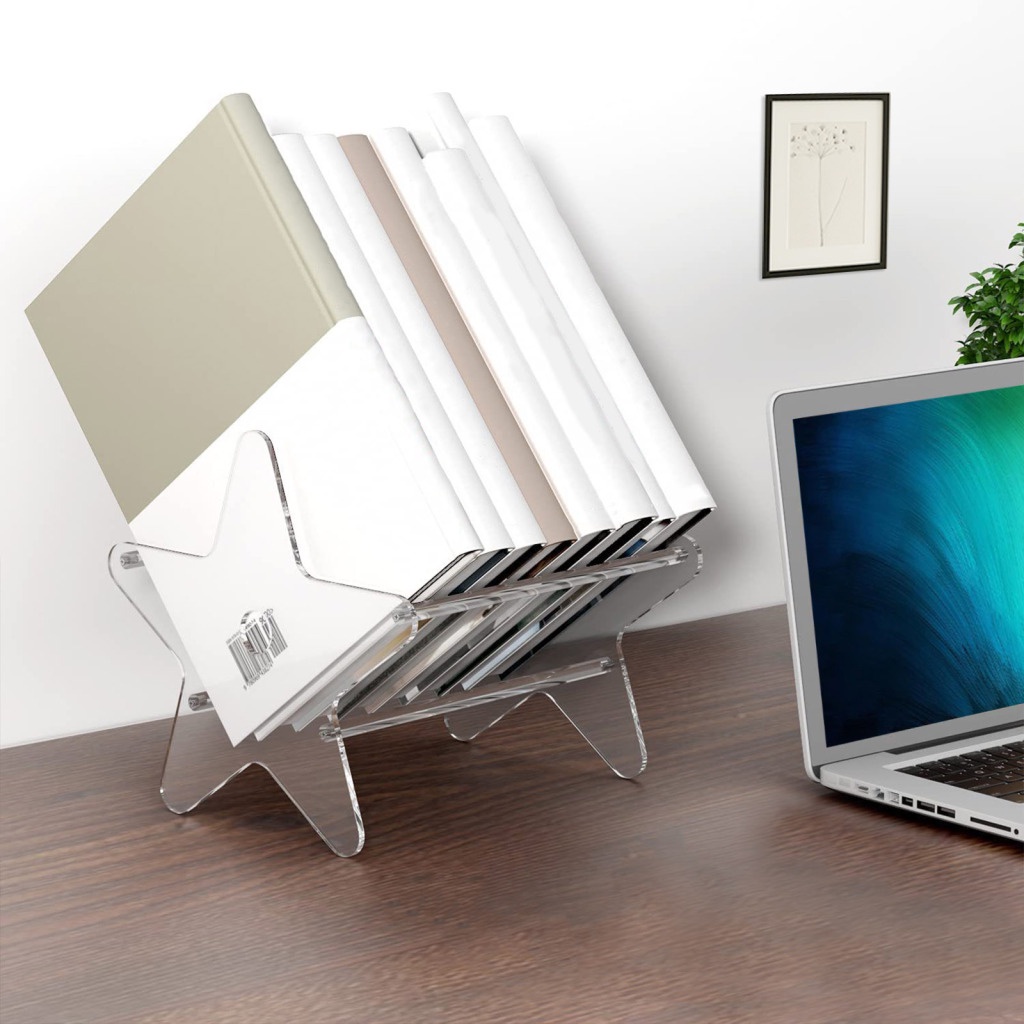 Giá Đỡ Trưng Bày Đĩa CD Hình Ngôi Sao Bằng Acrylic Trong Suốt Độc Đáo Trang Trí Nhà Cửa