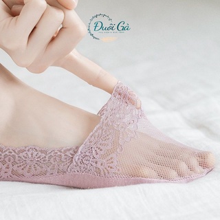 Tất Vớ Lười Nữ Đuôi Gà, tất nửa bàn chân đi giày lười và giày búp bê dai mịn khó rách - CINDY