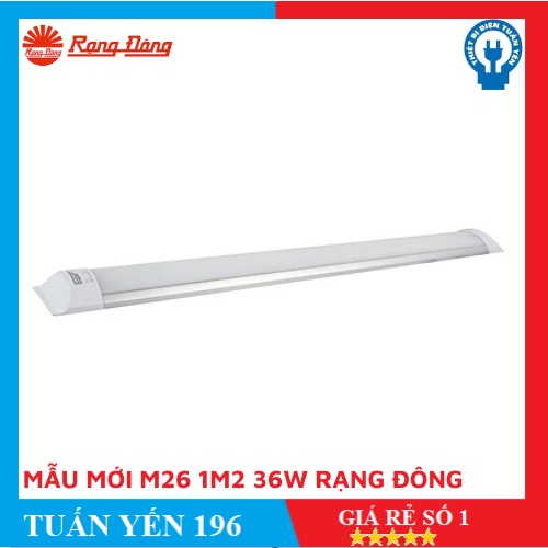 Đèn LED Bán Nguyệt Rạng Đông M26 6 tấc 18W, 1m2 36W
