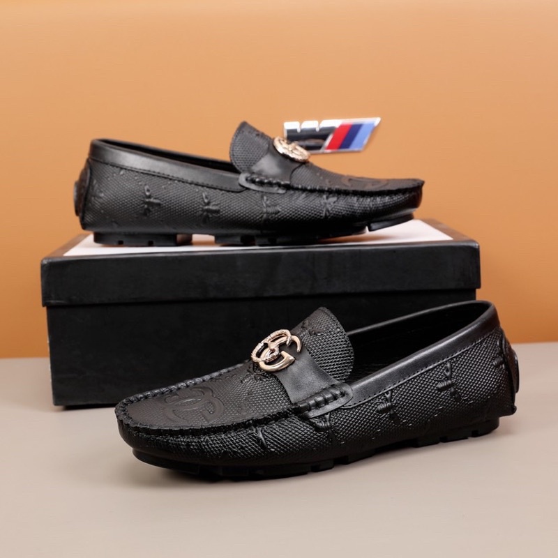 Giày lười da nam Gucci GC da thật cao cấp dập vân nổi