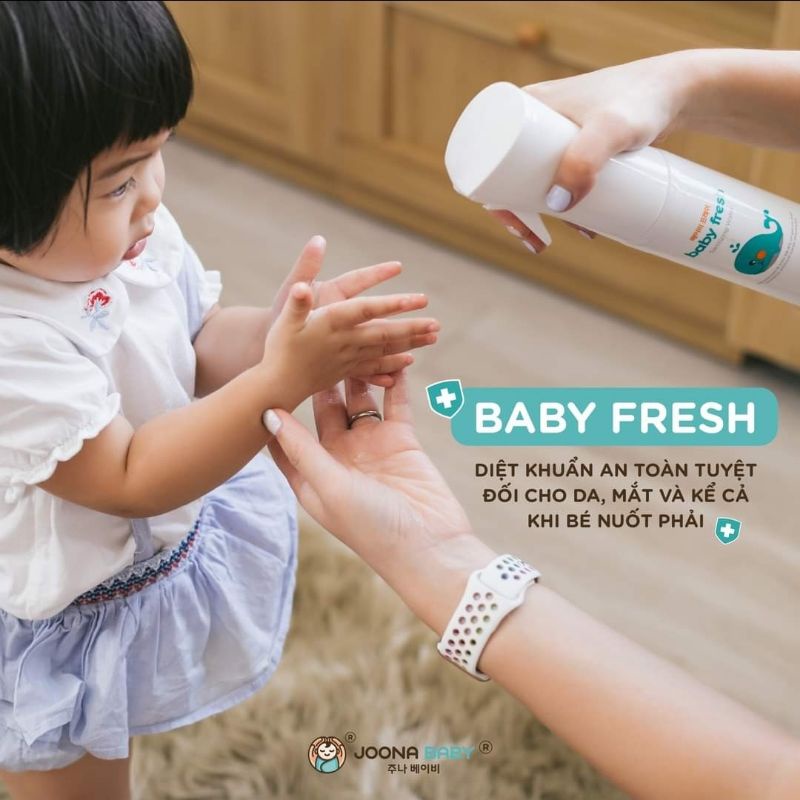 Xịt diệt khuẩn baby fresh - joona baby hàn quốc- diệt khuẩn đồ chơi - ảnh sản phẩm 6