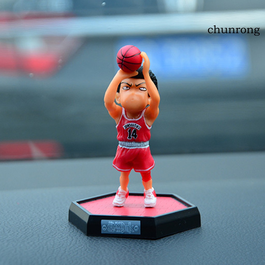 CR+5Pcs Slam Dunk Anime Figure Hanamichi Sakuragi Kaede Rukawa Model Toys Ornaments