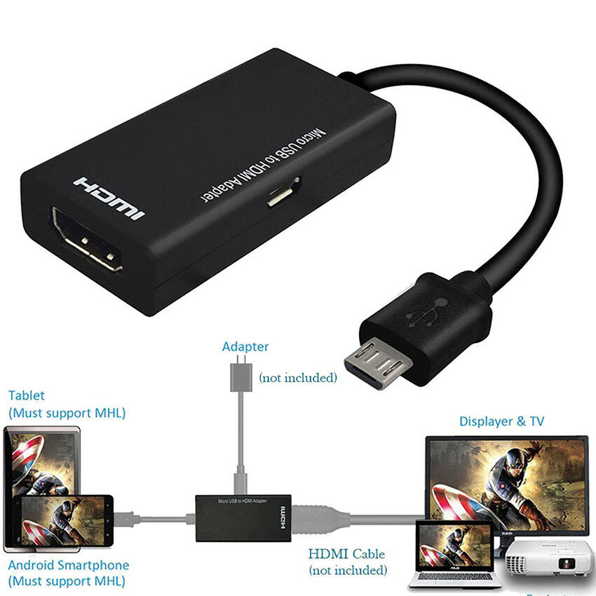 Cáp Chuyển Đổi Usb 2.0 Mhl Sang Hdmi Hd 1080p Cho Android Lg Android Hdmi