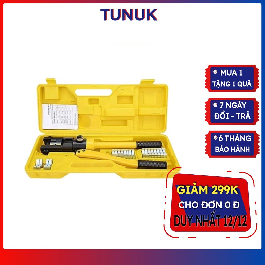 Kìm Bấm Đầu Cos Thủy Lực YQK TUNUK,  kiềm ép cos 70 -120 - 240 - 300mm, bấm đầu cuối dây điện, cáp