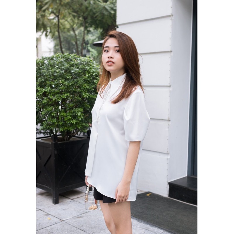 Darcy Shirt / Áo sơ mi vạt lệch