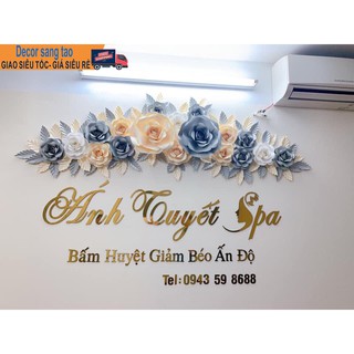 Chữ trang trí spa cửa hàng theo mẫu