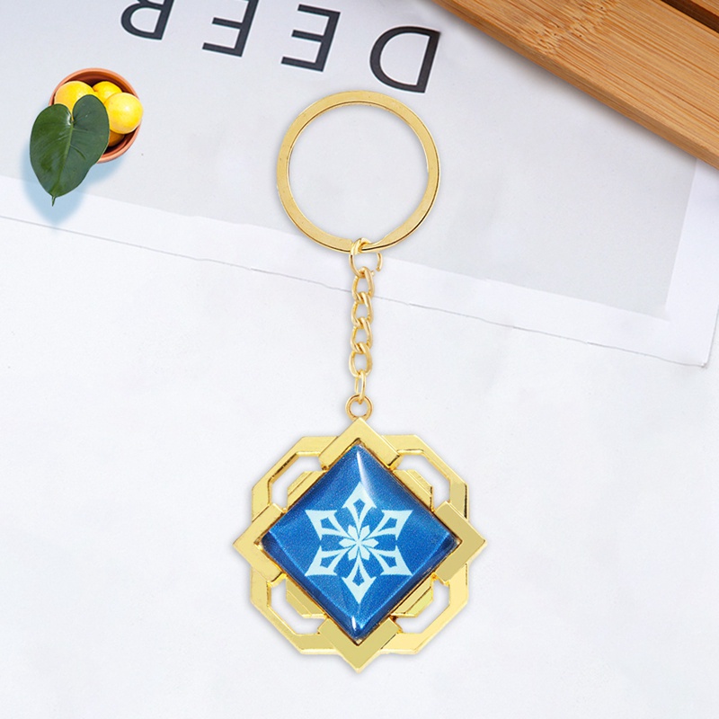 Móc khóa hình nhân vật anime Genshin Impact phát sáng độc đáo