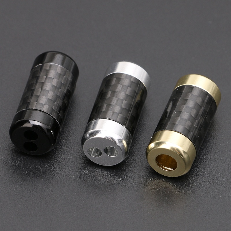 Dây Cáp RCA Chia Chữ Y Từ 1 Ra 2 Đầu Bằng Sợi Carbon Màu Vàng / Bạc