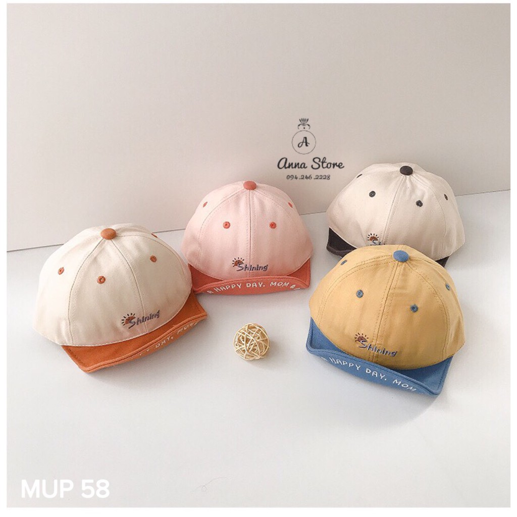 MUP 58 : Mũ lưỡi trai Shiniing cho bé 6-24m