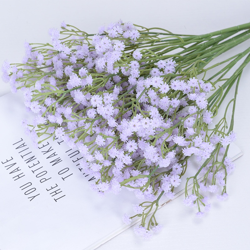 Bó Hoa gypsophila Nhân Tạo Bằng Nhựa Mềm Mại Dùng Để Trang Trí Nội Thất