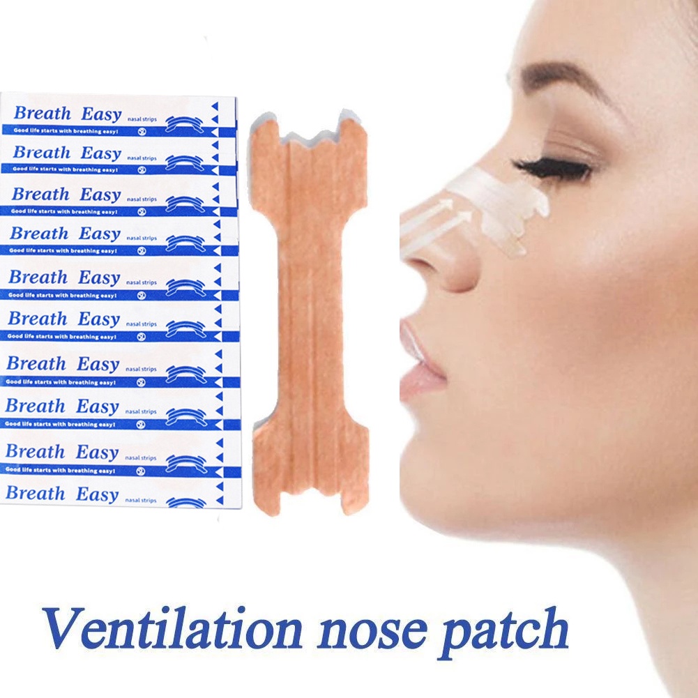 Set 10 Miếng Dán Mũi Thoáng Khí Chống Ngáy Tiện Dụng
