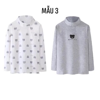 Combo 3 set áo cổ lọ cho bé trai, bé gái