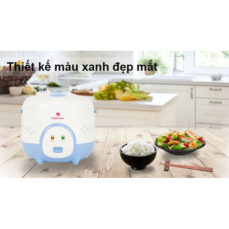 -Nồi cơm điện Happycook 1.2 lít HC-120-Xanh/Hàng trưng bày mới 98-99%