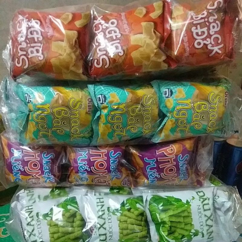 Bim bim Oishi snack bắp ngọt (bịch 20 gói 8g)