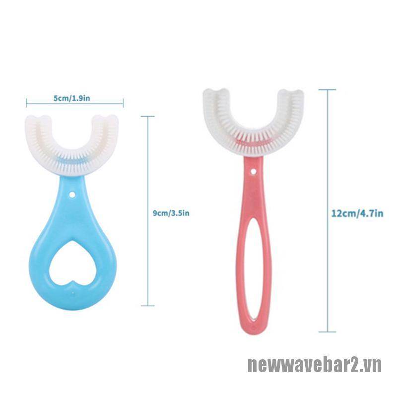 (Hàng Mới Về) Bộ 2 Bàn Chải Đánh Răng Hình Chữ U