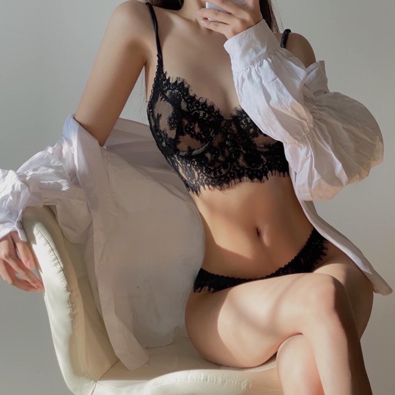 Áo Lót Nữ Bra Ren Khuy Hot Hit Siêu Tây Siêu Sang, Áo Mỏng Có Gọng Bản Lưng 2 Khuy Móc Cao Cấp Mã EBALCG12