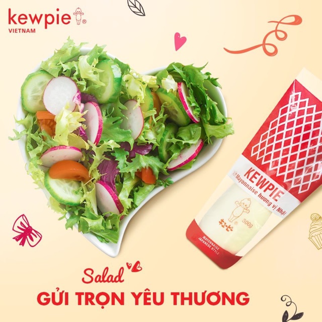 Xốt Mayonnaise Hương Vị Nhật 1Kg Kewpie