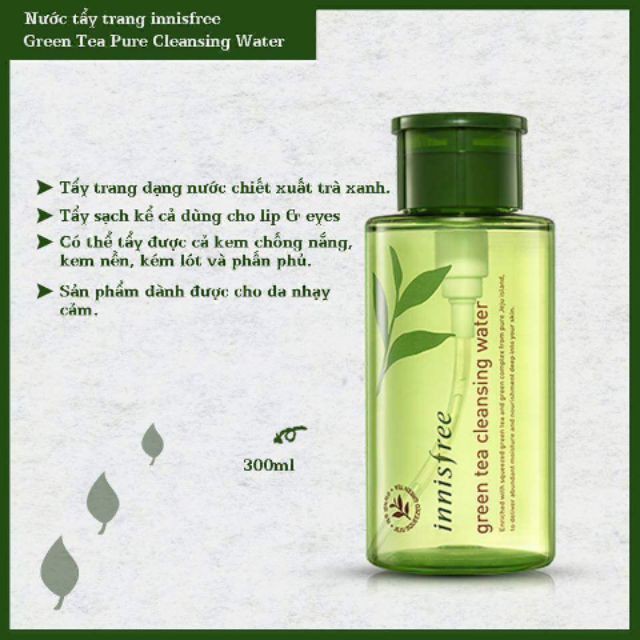 Nước tẩy trang Innisfree Green Tea Cleansing Water