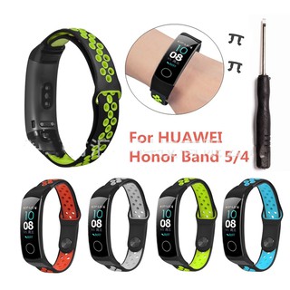 dây đeo thay thế thoáng khí 2 màu cho Honor Band 5/4